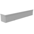 Milbank 4X24X4 Screw Cover Wireway Type 3R UL Listed Steel Knockouts ANSI 61 Gray Quad D Knockout For Lock