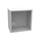 Milbank 12x8x12 Screw Cover Type 1 UL Listed Steel Knockouts ANSI 61 Gray Cover With Teardrop Slots Mounting Holes In Back