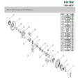 Emtek Modern Brass Key In Leverset - Helios Lever with Rosette Options - Single Cylinder