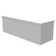 Milbank 8x24X8 Screw Cover Wireway Type 3R UL Listed Steel Knockouts ANSI 61 Gray Quad D Knockout For Lock