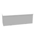 Milbank 8x24X8 Screw Cover Wireway Type 3R UL Listed Steel Knockouts ANSI 61 Gray Quad D Knockout For Lock