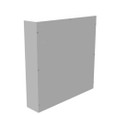Milbank 30x6x30 Screw Cover Type 1 UL Listed Steel No Knockouts ANSI 61 Gray Cover With Teardrop Slots Mounting Holes In Back