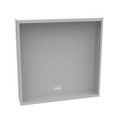 Milbank 30x6x30 Screw Cover Type 1 UL Listed Steel No Knockouts ANSI 61 Gray Cover With Teardrop Slots Mounting Holes In Back