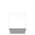 Milbank 6x6x6 Screw Cover Type 1 UL Listed Steel Knockouts ANSI 61 Gray Cover With Teardrop Slots Mounting Holes In Back