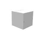 Milbank 6x6x6 Screw Cover Type 1 UL Listed Steel Knockouts ANSI 61 Gray Cover With Teardrop Slots Mounting Holes In Back