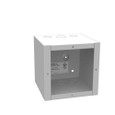 Milbank 6x6x6 Screw Cover Type 1 UL Listed Steel Knockouts ANSI 61 Gray Cover With Teardrop Slots Mounting Holes In Back