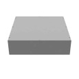 Milbank 30x8x30 Screw Cover Type 1 UL Listed Steel No Knockouts ANSI 61 Gray Cover With Teardrop Slots Mounting Holes In Back