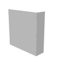 Milbank 30x8x30 Screw Cover Type 1 UL Listed Steel No Knockouts ANSI 61 Gray Cover With Teardrop Slots Mounting Holes In Back