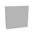Milbank 30x8x30 Screw Cover Type 1 UL Listed Steel No Knockouts ANSI 61 Gray Cover With Teardrop Slots Mounting Holes In Back