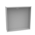 Milbank 30x8x30 Screw Cover Type 1 UL Listed Steel No Knockouts ANSI 61 Gray Cover With Teardrop Slots Mounting Holes In Back