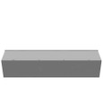 Milbank 10x48x10 Screw Cover Wireway Type 3R UL Listed Steel No Knockouts ANSI 61 Gray Quad D Knockout For Lock