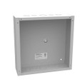 Milbank 12x4X12 Screw Cover Type 1 UL Listed Steel Knockouts ANSI 61 Gray Cover With Teardrop Slots Mounting Holes In Back