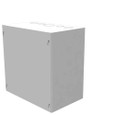 Milbank 10x6x10 Screw Cover Type 1 UL Listed Steel Knockouts ANSI 61 Gray Cover With Teardrop Slots Mounting Holes In Back