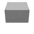 Milbank 10x6x10 Screw Cover Type 1 UL Listed Steel Knockouts ANSI 61 Gray Cover With Teardrop Slots Mounting Holes In Back