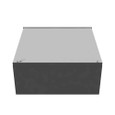 Milbank 18x8x18 Screw Cover Type 3R UL Listed Steel No Knockouts ANSI 61 Gray Quad D Knockout For Lock Emboss Mounting Holes In Back