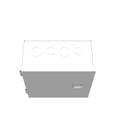 Milbank 8x4X8 Hinge Cover Type 1 UL Listed Steel Knockouts ANSI 61 Gray Flush Pull Ring Formed Hinges Mounting Holes In Back