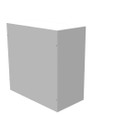 Milbank 36x18x36 Screw Cover Type 1 UL Listed Steel No Knockouts ANSI 61 Gray Cover With Teardrop Slots Mounting Holes In Back