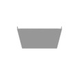 Milbank Wireway End Type 1 8x8 Screw Cover ANSI 61 Gray Steel No Knockouts