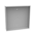Milbank 36x8x36 Screw Cover Type 1 UL Listed Steel No Knockouts ANSI 61 Gray Cover With Teardrop Slots Mounting Holes In Back