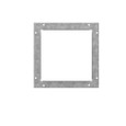 Milbank Wireway End Flange Type 1 8x8 Screw Cover ANSI 61 Gray Steel