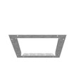 Milbank Wireway End Flange Type 1 8x8 Screw Cover ANSI 61 Gray Steel