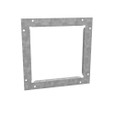Milbank Wireway End Flange Type 1 8x8 Screw Cover ANSI 61 Gray Steel