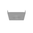 Milbank Wireway End Type 1 4X4 Screw Cover ANSI 61 Gray Steel Knockouts