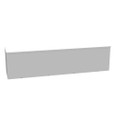Milbank 12x48x12 Screw Cover Wireway Type 3R UL Listed Steel No Knockouts ANSI 61 Gray Quad D Knockout For Lock