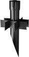 RAB LANDSCAPE MIGHTY POST 19 INCHES 3 INCHES DIAMETER BLACK