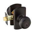 Emtek Emtek Sandcast Bronze Key In Knobset - Winchester Knob with Rosette Options - Single Cylinder EMTEK-WINCHESTER-KNOB-KEY-IN-LOCKSET