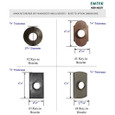 Emtek Emtek Sandcast Bronze Key In Knobset - Winchester Knob with Rosette Options - Single Cylinder EMTEK-WINCHESTER-KNOB-KEY-IN-LOCKSET