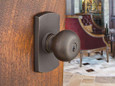Emtek Emtek Sandcast Bronze Key In Knobset - Winchester Knob with Rosette Options - Single Cylinder EMTEK-WINCHESTER-KNOB-KEY-IN-LOCKSET