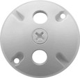 RAB OUTDOOR ACCESSORY WEATHERPROOF COVER ROUND 3 HOLES WHITE
