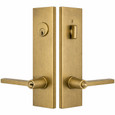 Emtek Modern Brass Tubular Two-Point Lockset with Helios Lever - Single Cylinder