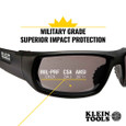 Klein Tools Professional Safety Glasses, Full Frame, Gray Lens
