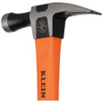 Klein Tools Straight-Claw Hammer, 18-Ounce, 15-Inch