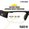 Klein Tools PRO Safety Glasses-Semi-Frame, Combo Pack