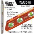 Klein Tools ACCU-BEND™ Level, 4 Vial