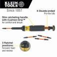 Klein Tools 13-in-1 Ratcheting Impact Rated Screwdriver