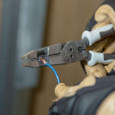 Klein Tools Hybrid Pliers with Crimper, Fish Tape Puller and Wire Stripper