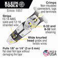 Klein Tools Hybrid Pliers with Crimper, Fish Tape Puller and Wire Stripper