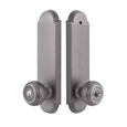 Emtek Modern Brass Tubular Single Point Lockset with Waverly Knob - Single Cylinder