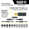 Klein Tools Impact Rated Multi-Bit Screwdriver / Nut Driver, 11-in-1