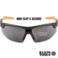 Klein Tools Standard Safety Glasses, Gray Lens