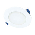 Halo 4-Inch LED smooth lens downlight with plastic housing and remote driver / junction box, 830 Lumens, 90 CRI, field selectable 2700K, 3000K, 3500K,