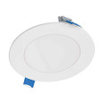 Halo 4-Inch LED smooth lens downlight with plastic housing and remote driver / junction box with Selectable CCT