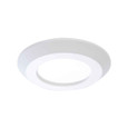 Halo 4" Surface LED Downlight,600 lumens,90CRI Field selecctable,120V, cut 5% dimming driver,Matte White Finish,recyclable 4-color unit carton