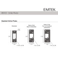Emtek 8450 Regular Sandcast Bronze Deadbolt - Single Cylinder