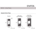 Emtek Emtek Rustic Modern Regular Sandcast Bronze Deadbolt With Flap EMTEK-RUSTIC-MODERN-REGULAR-SB-DEADBOLT-WITH-FLAP