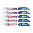 Lenox LENOX Metal Cutting Reciprocating Saw Blade with Power Blast Technology, Bi-Metal, 6-Inch, 18 Tpi, 5/Pk